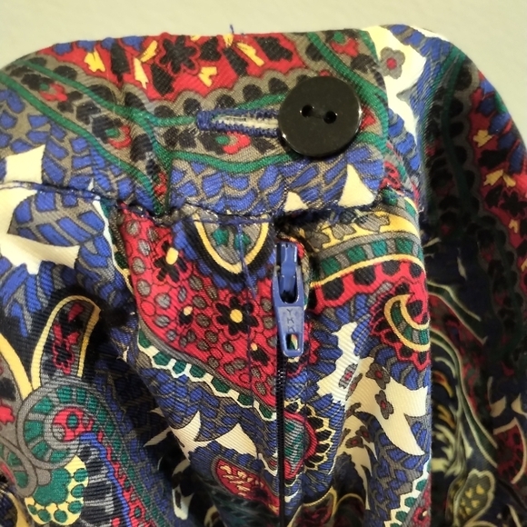 70's True Vintage Paisley Pencil Skirt Koret Piccolo Canadian Union Made (ILGWU) - Picture 7 of 16